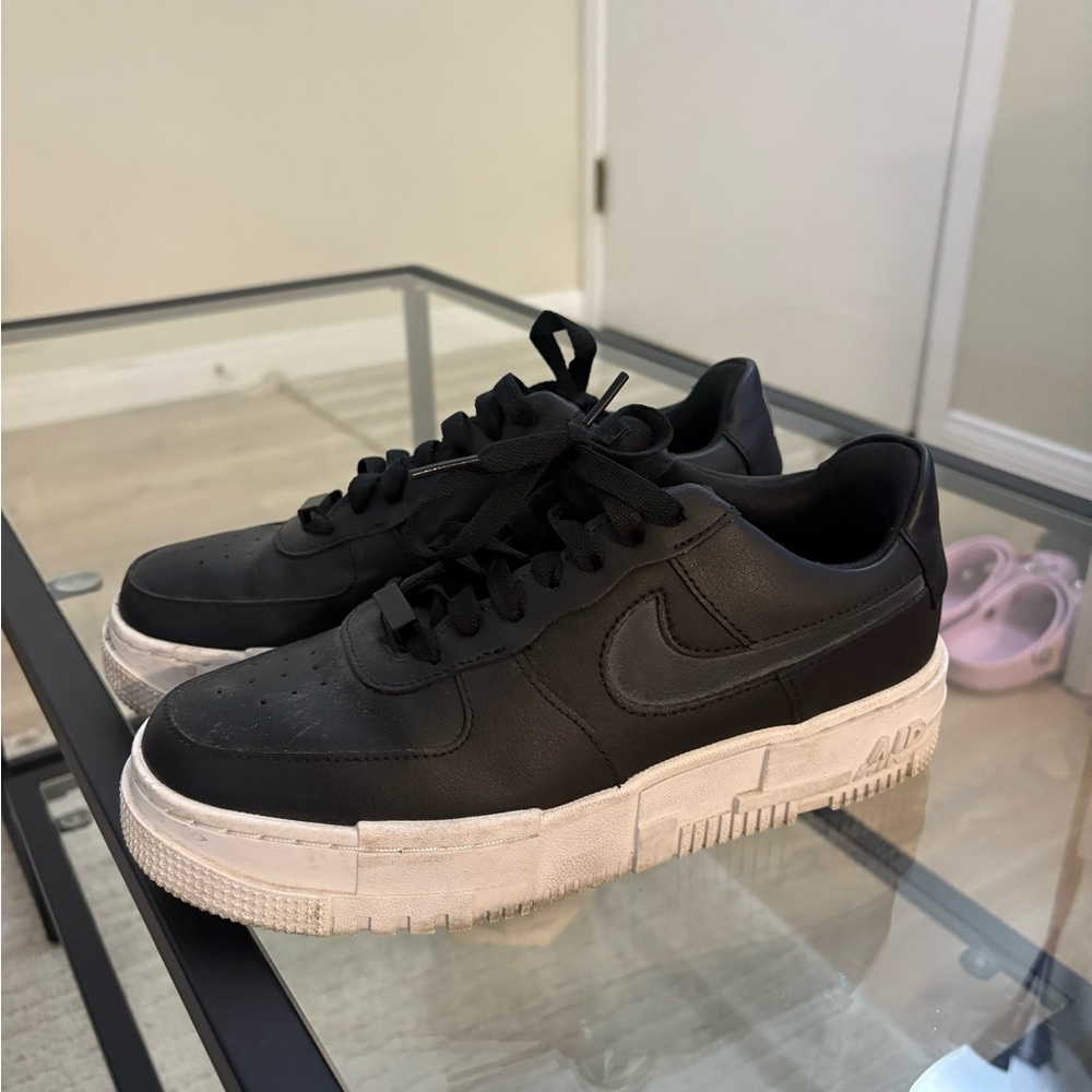 Black & White Nike Air Force 1 Pixel
